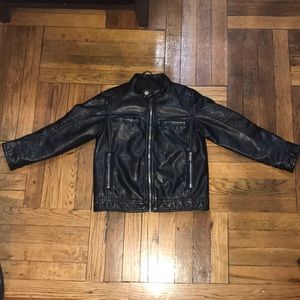 Black Rivet Children’s Leather jacket Size 6